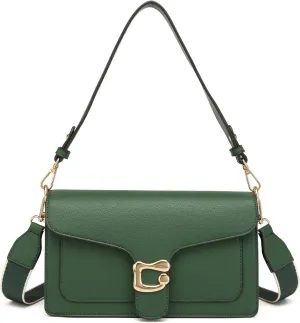 Travistar Crossbody Bags for Women Trendy - Small Cross Body Purse Shoulder Bag Leather Handbags Evening Clutch with 2 Straps