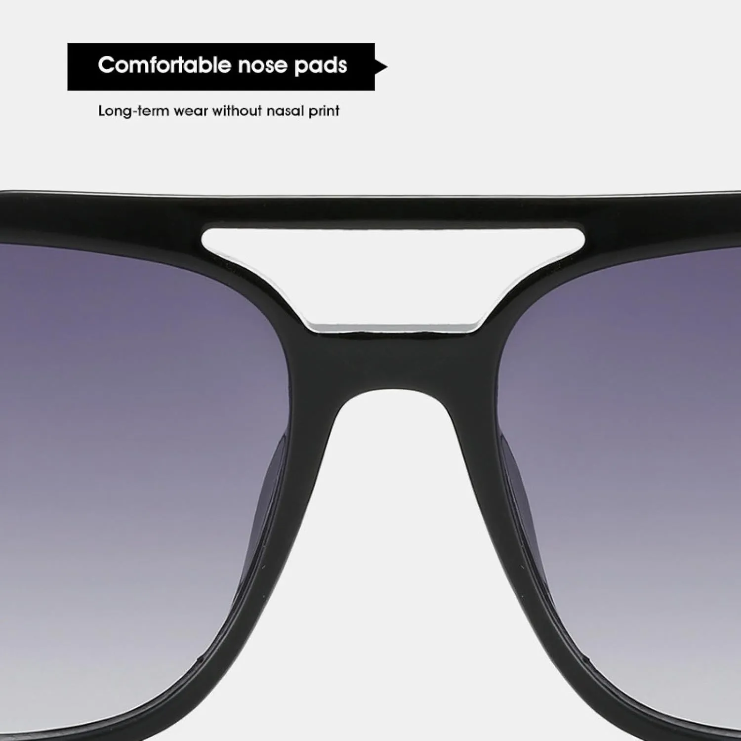 Trend Vintage Double Bridge Sunglasses Men Women Fashion Luxury Glasses Outdoor Driving Shades Uv400