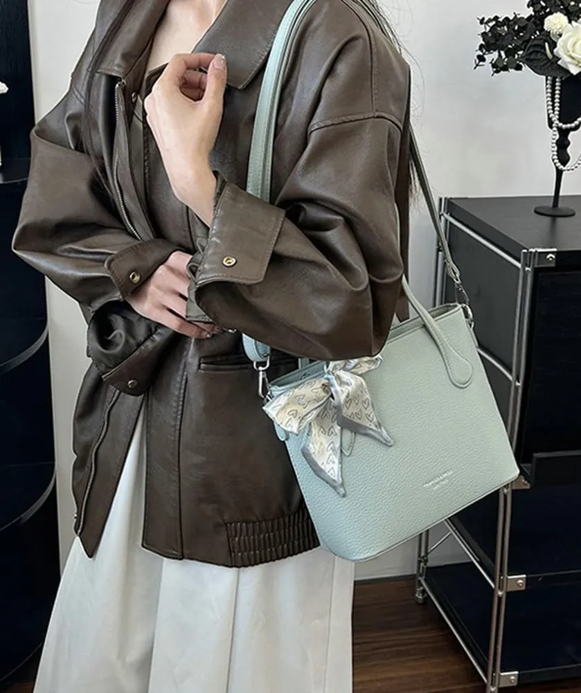 Trendy Shoulder Bag Hobo Purse For Women Vegan Leather Tote Handbag with Bow-tie Womens Crossbody Satchel Purse Travel 2025