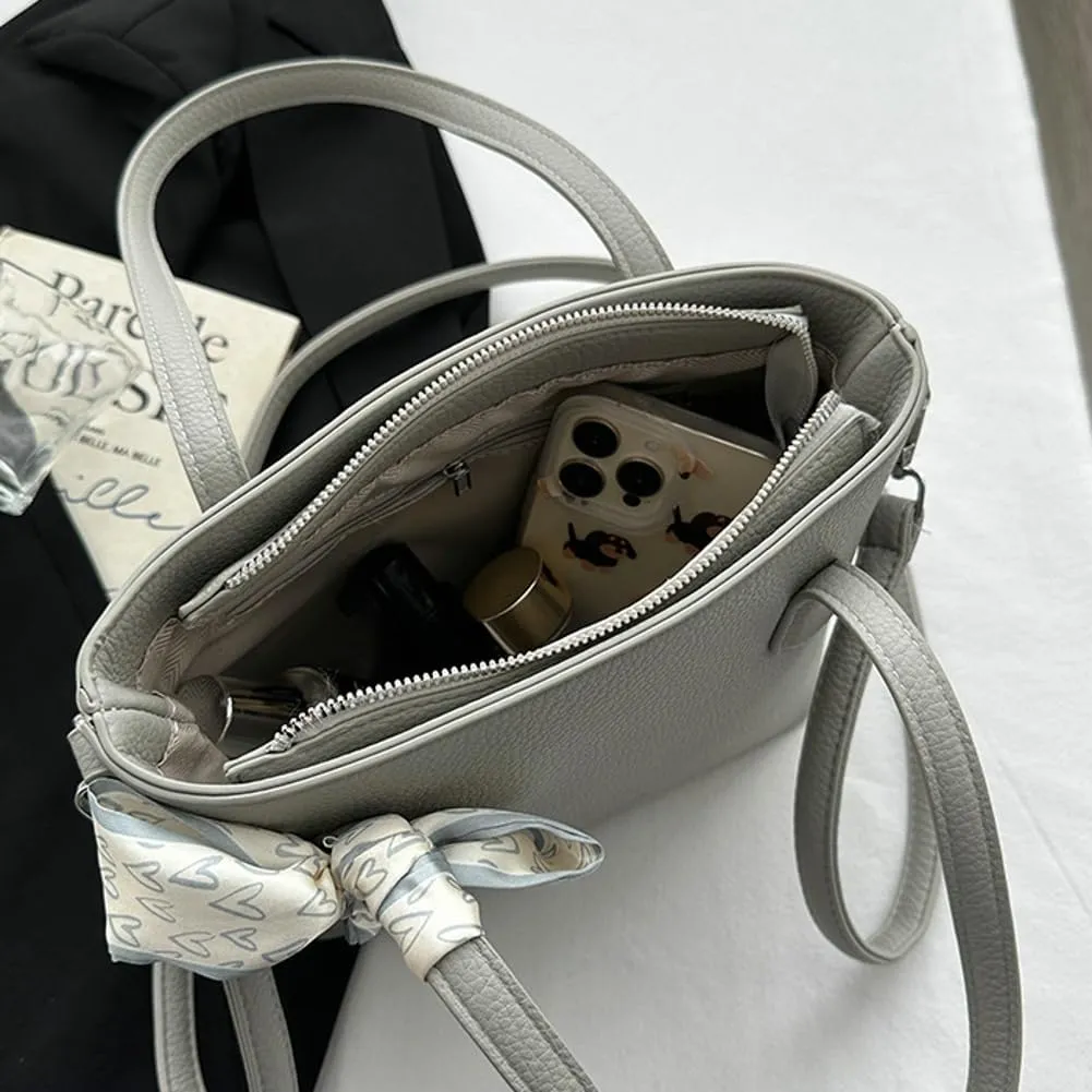 Trendy Shoulder Bag Hobo Purse For Women Vegan Leather Tote Handbag with Bow-tie Womens Crossbody Satchel Purse Travel 2025
