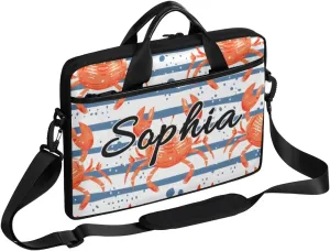 TropicalLife Personalized Laptop Bag 15 Inch Custom Sleeve Case with Handle Shoulder Strap Computer Messenger Bag