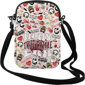 TSOTMO Crime Shows Gift In My True Crime Era Crossbody Bag Sarcastic Gift True Crime Bag Gift for Sister