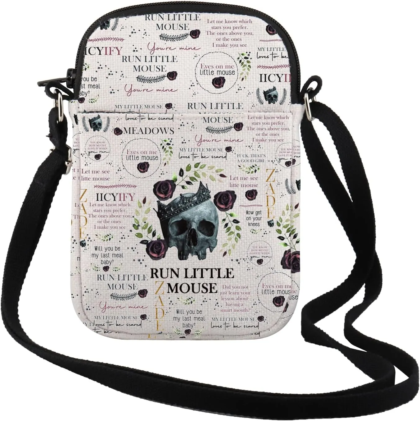TSOTMO Dark Romance Crossbody Bag Romance Reader Gift Smut Bookish Gift Book Lover Gifts for Women