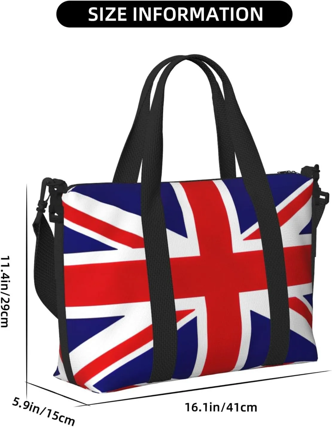 Uk Flag Travel Duffel Bag Carry On Tote Bags For Men,Weekender Overnight Bag,Sports Tote Gym Bag