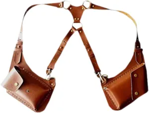 Underarm Shoulder Bag Practical Concealed Pack Pocket for Shopping Travel Party, Brown
