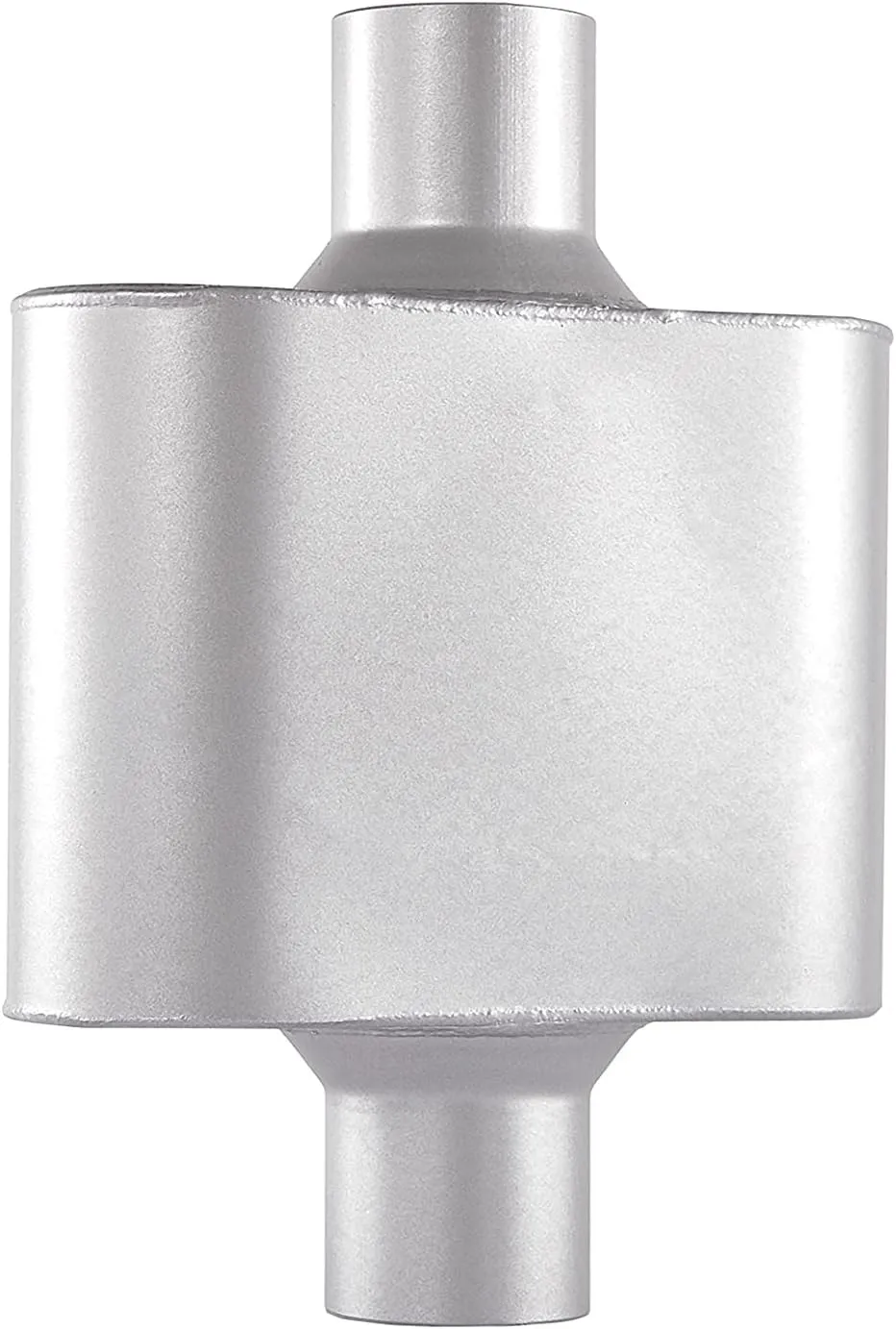 Universal Exhaust Muffler with Aggressive Sound, Anti-corrosive Muffler, Chamber Performance Mufflers for Cars, Trucks(2.5" center in | 2.5" center out | overall 13")
