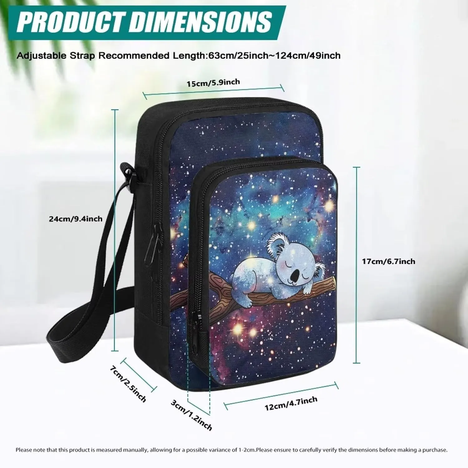 Uourmeti Cross Body Cell Phone Pouch Shoulder Purse Bag for Women Travel Sling Bag