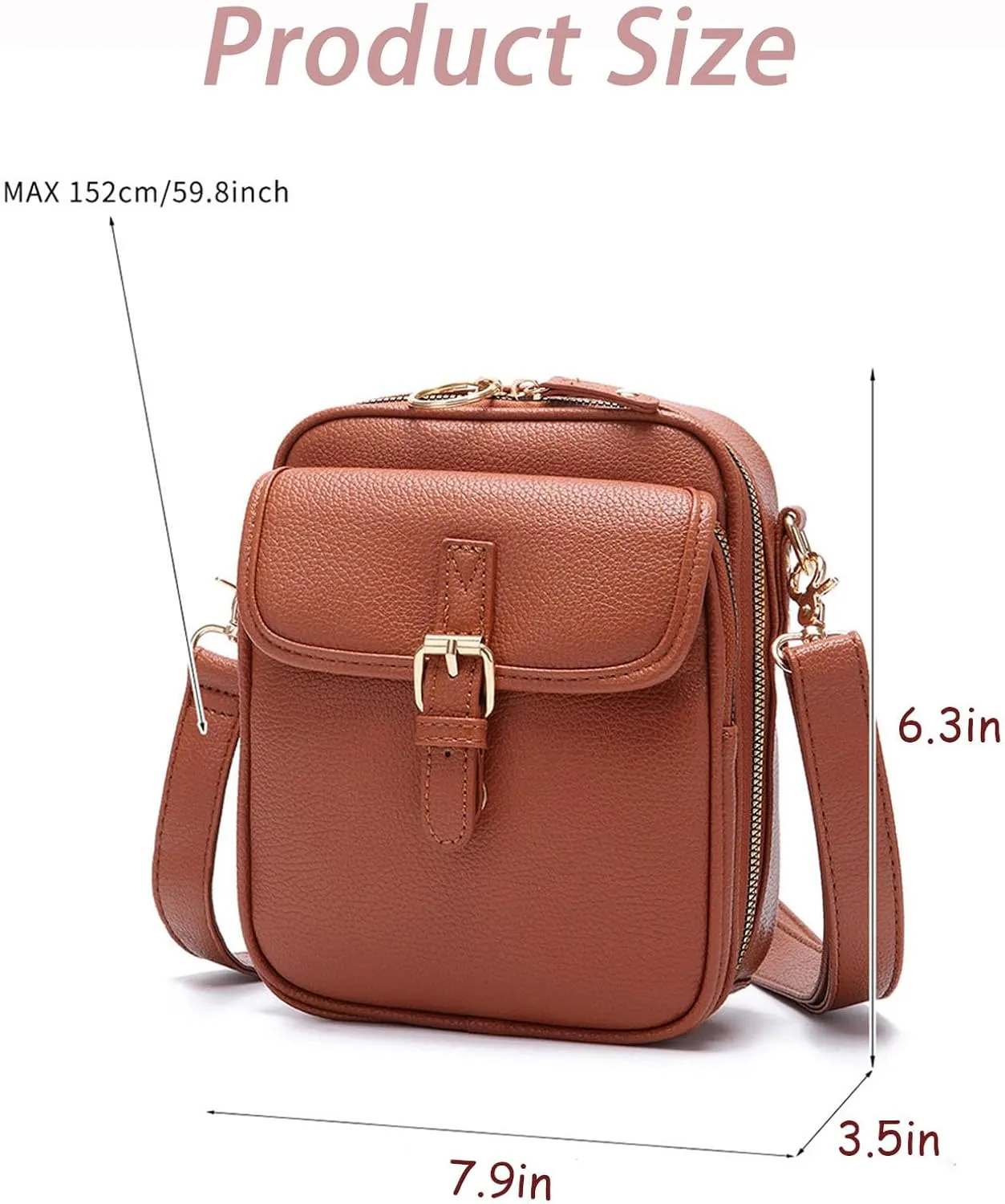 Urvashi Crossbody Leather Bag,Urvashi Crossbody Bag,Anti Theft Shoulder Bags,Large Capacity with 10 Card Slots