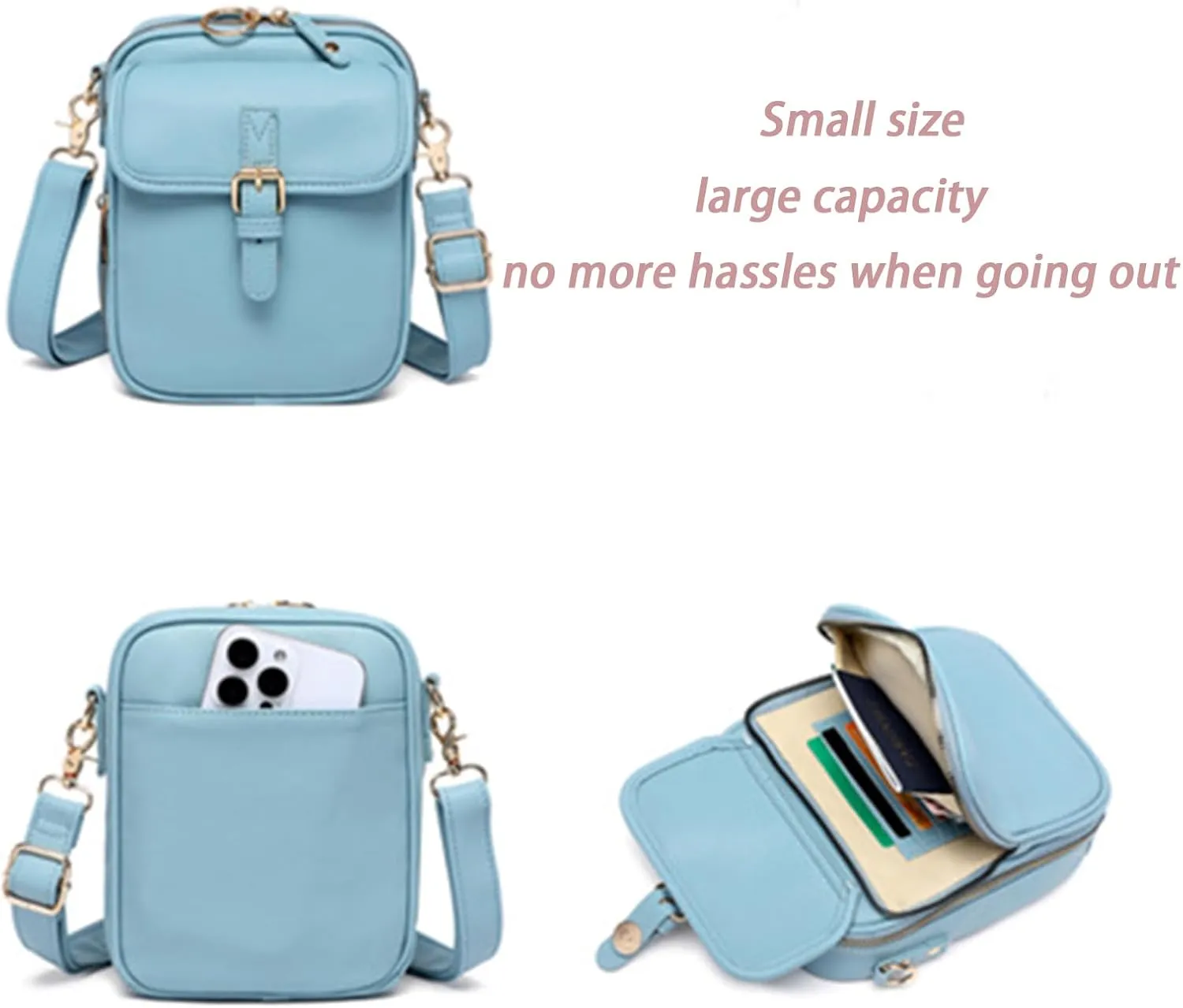 Urvashi Crossbody Leather Bag,Urvashi Crossbody Bag,Anti Theft Shoulder Bags,Large Capacity with 10 Card Slots