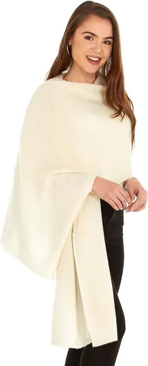 Velanio Cashmere 100% Cashmere Knitted Wrap Pashmina Shawl Extra Large Scarf Stole for Women Travel