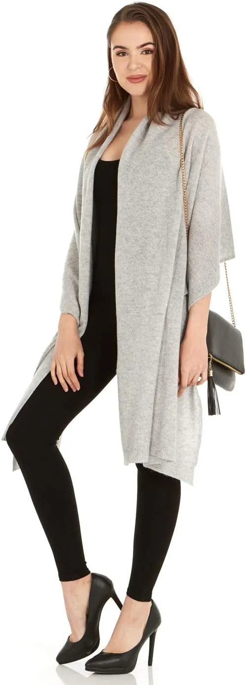 Velanio Cashmere 100% Cashmere Knitted Wrap Pashmina Shawl Extra Large Scarf Stole for Women Travel