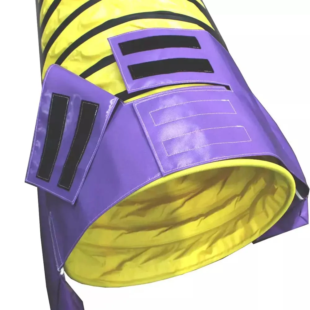 Velcro - Adjustable Triangular Tunnel Bags (2-pieces), PURPLE - CO25