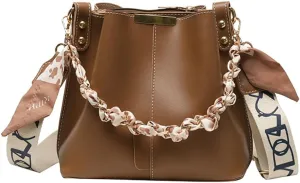 Ventilate Bucket Bags for Women Casual Cross Body Bags with Large Capacity Soft PU material Shoulder Bag for Daily