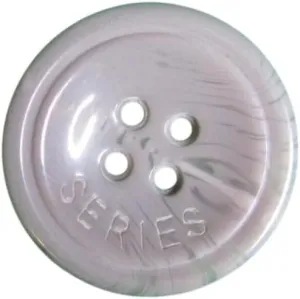 Verbal Series Lavender Gray Plastic 4-Hole Clothing Manufacturer Button-C885