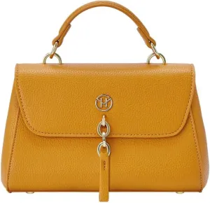 VICTORIA HYDE Women's Small Satchel Handbag Crossbody Purse Top Handle Bag (Yellow)