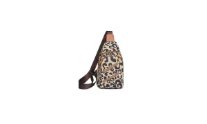 Vintage Leopard Design Shoulder and Chest Bag