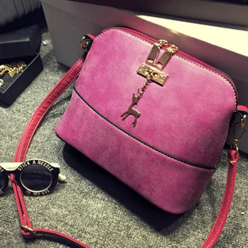 vintage Nubuck Leather Women Bags Fashion Small Shell Bag Women Shoulder Bag Summer Casual Crossbody Bag