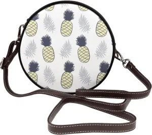 Vintage Shoulder Bag Crossbody Handbag, Small PU Leather Shoulder Bag, Circle Handbag for Women