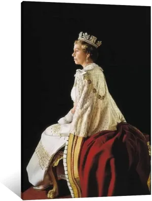 VJS Queen Elizabeth II Royal Poster Poster Decorative Painting Canvas Wall Art Living Room Posters Bedroom Painting 16x24inch(40x60cm)