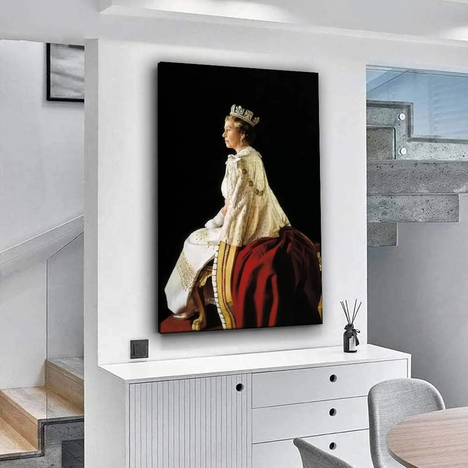 VJS Queen Elizabeth II Royal Poster Poster Decorative Painting Canvas Wall Art Living Room Posters Bedroom Painting 16x24inch(40x60cm)