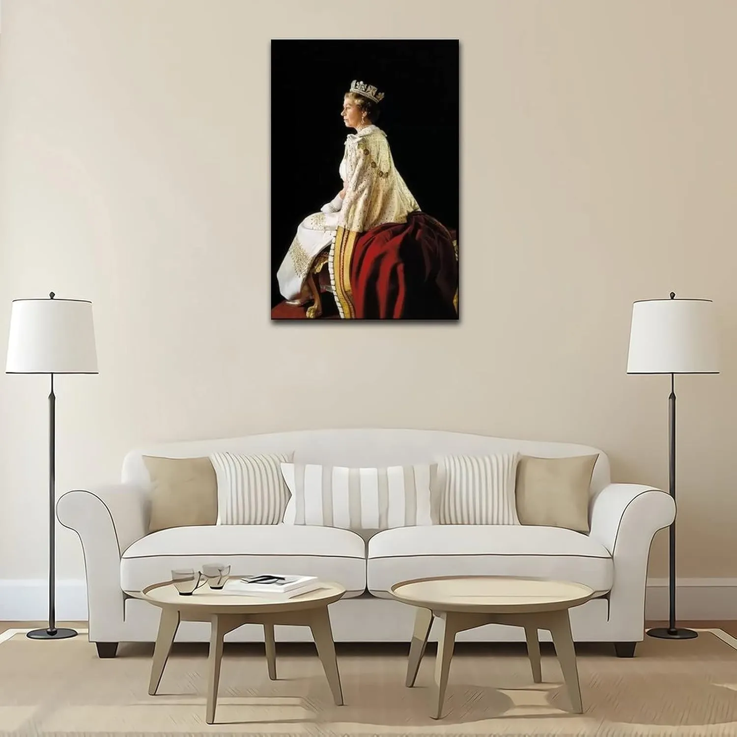 VJS Queen Elizabeth II Royal Poster Poster Decorative Painting Canvas Wall Art Living Room Posters Bedroom Painting 16x24inch(40x60cm)