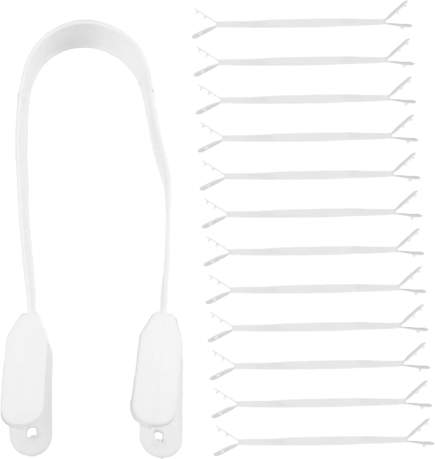 VOSAREA 100 Pcs Tote Bag Handle Replacement Sturdy Plastic Handles for Shopping Bags Diy Handbag Making