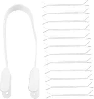 VOSAREA 100 Pcs Tote Bag Handle Replacement Sturdy Plastic Handles for Shopping Bags Diy Handbag Making