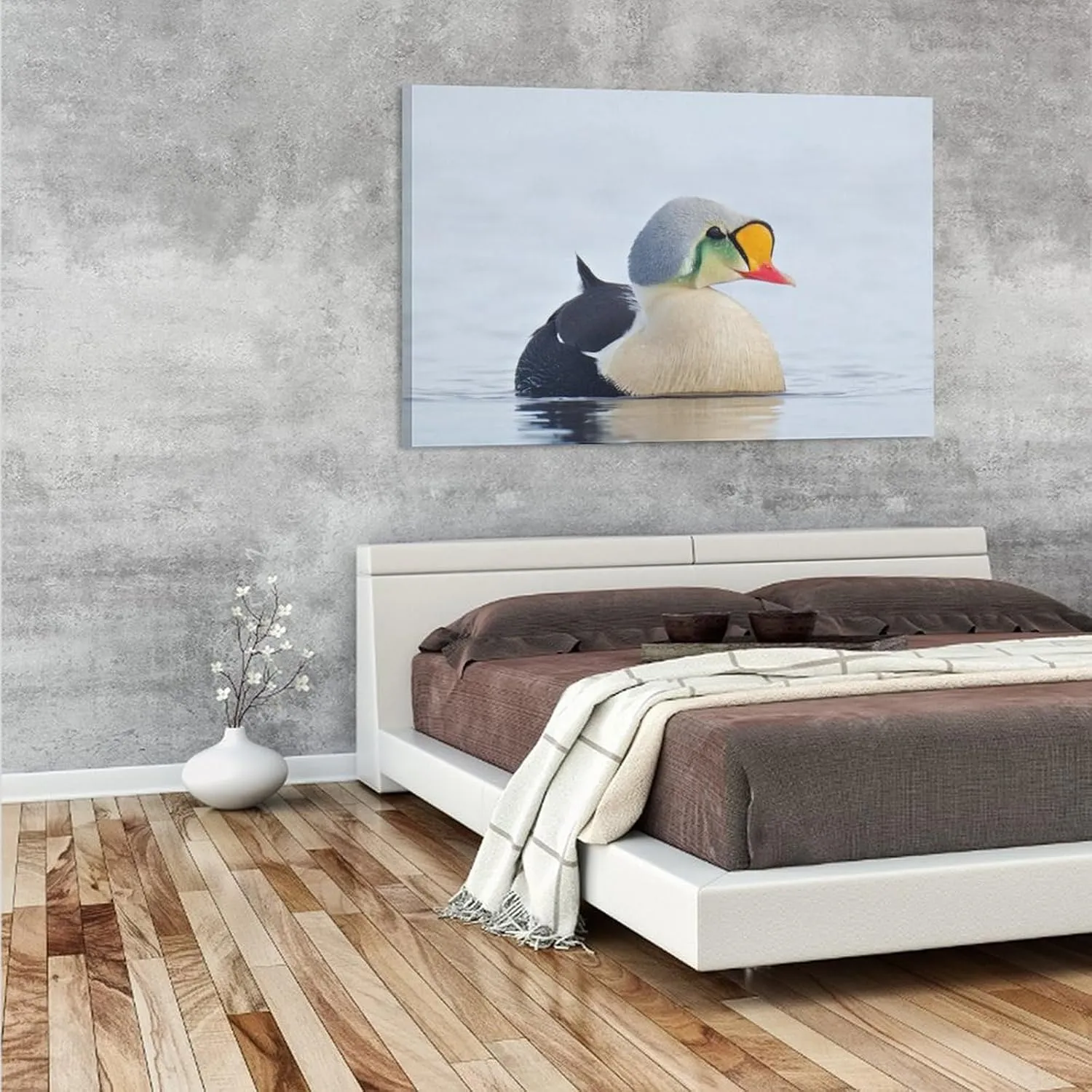 Water King Eider Pet Duck Room Aesthetics Posters Canvas Posters Bedroom Decoration Sports Office Decoration Gifts Wall Art Decoration Printing Posters 12x18inch(30x45cm)