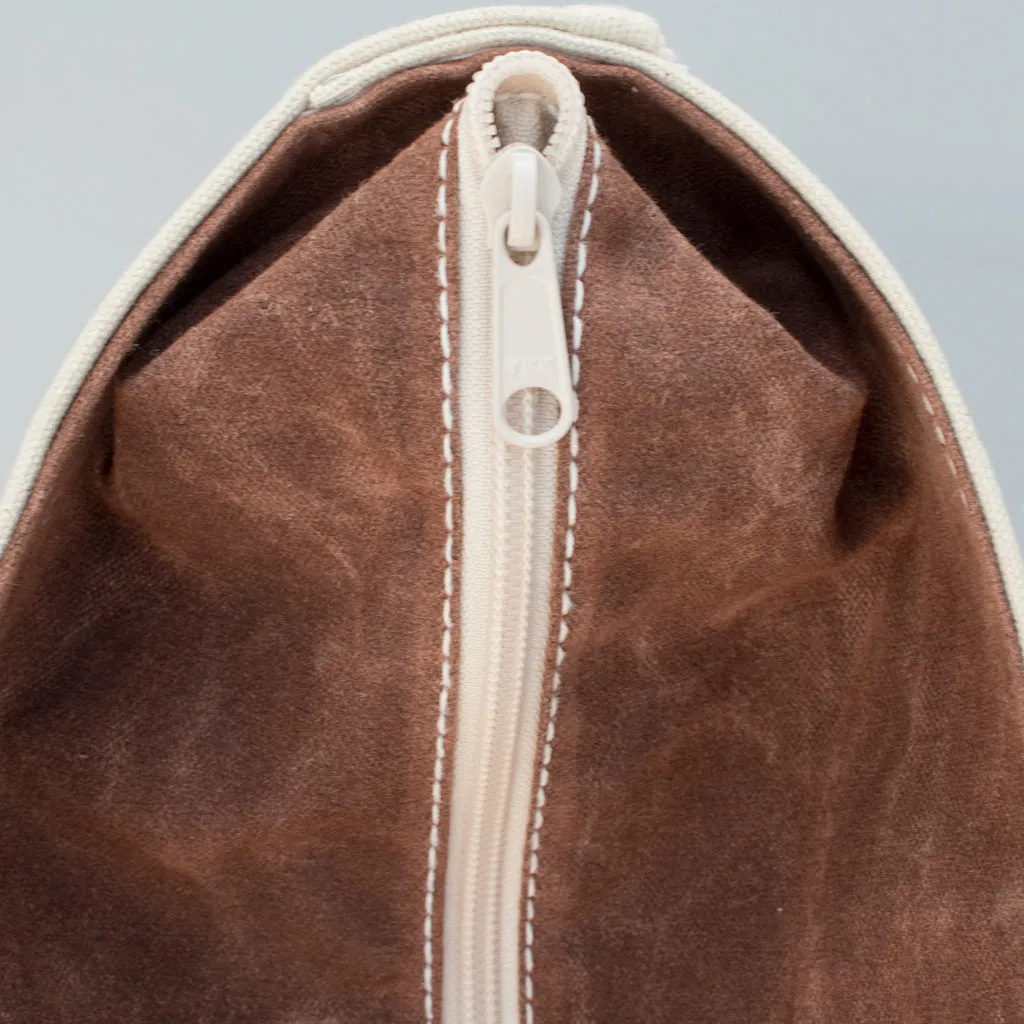 Waxed Tote Bag - Bahia Brown