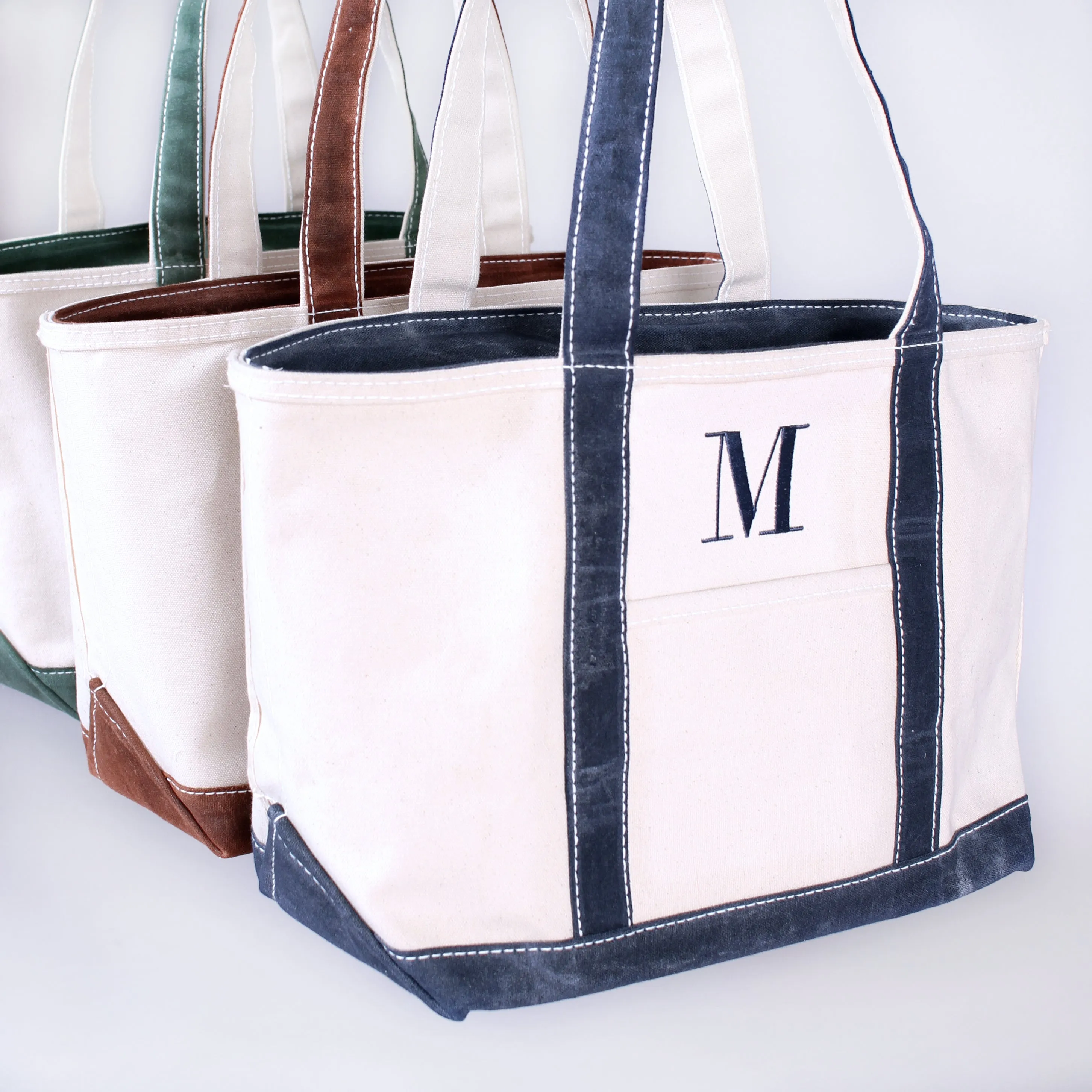Waxed Tote Bag - Bahia Brown