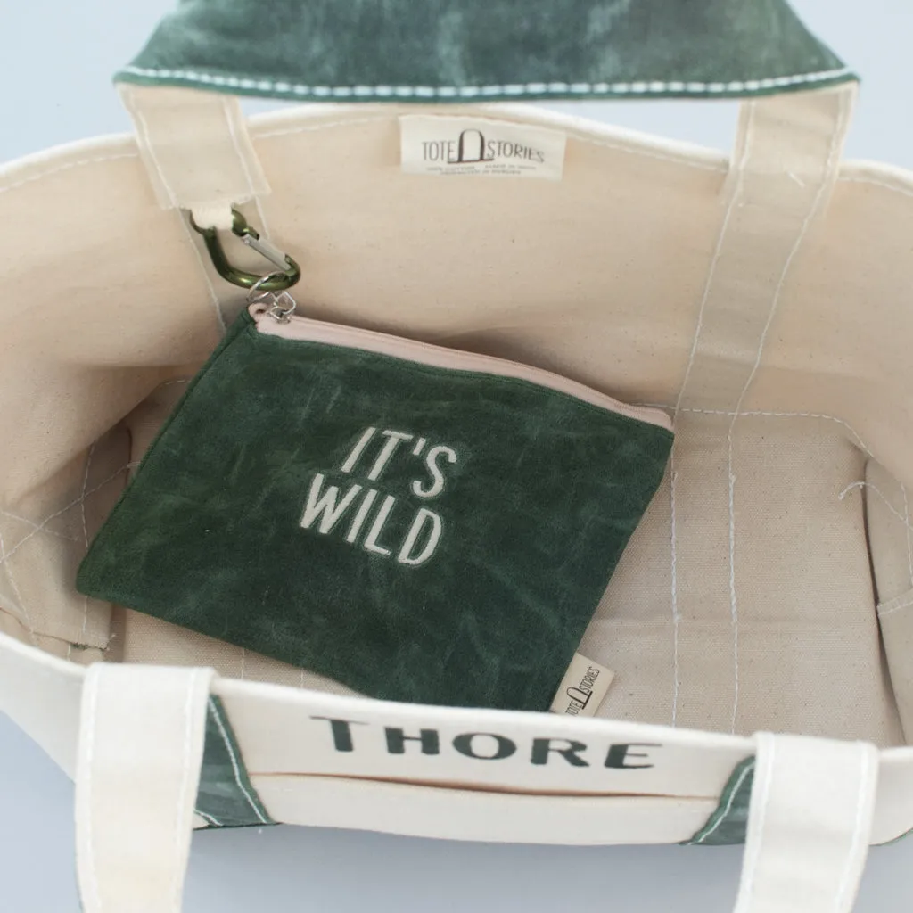 Waxed Tote Bag - Deerfield Green
