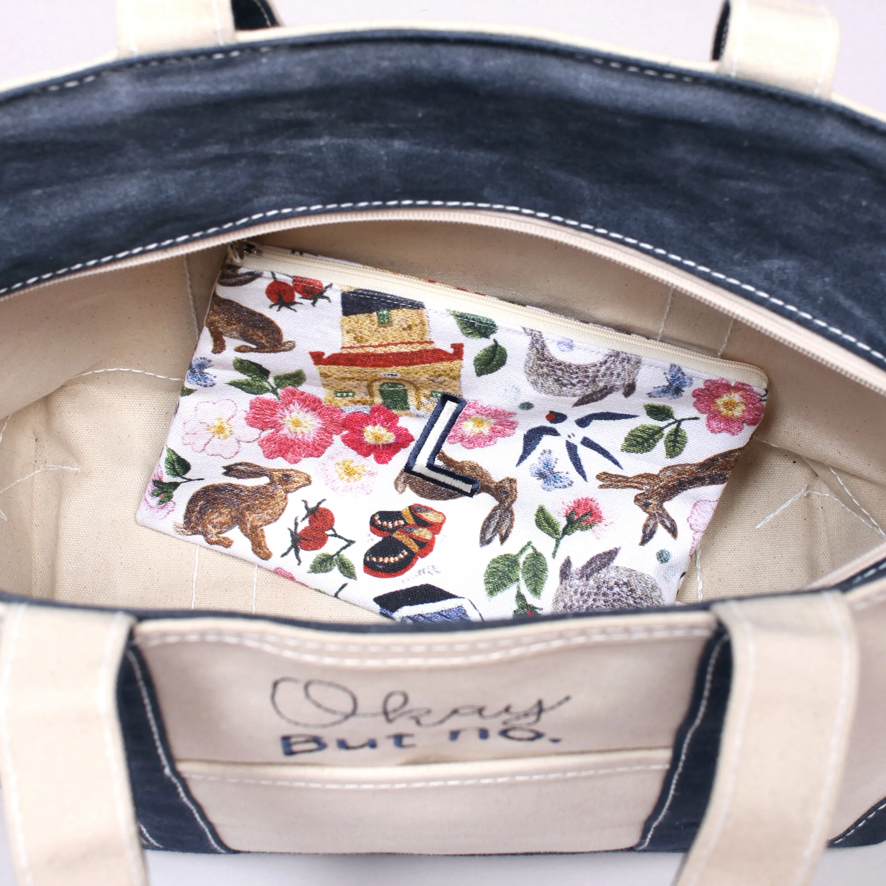 Waxed Tote Bag - Falsterbo Ocean