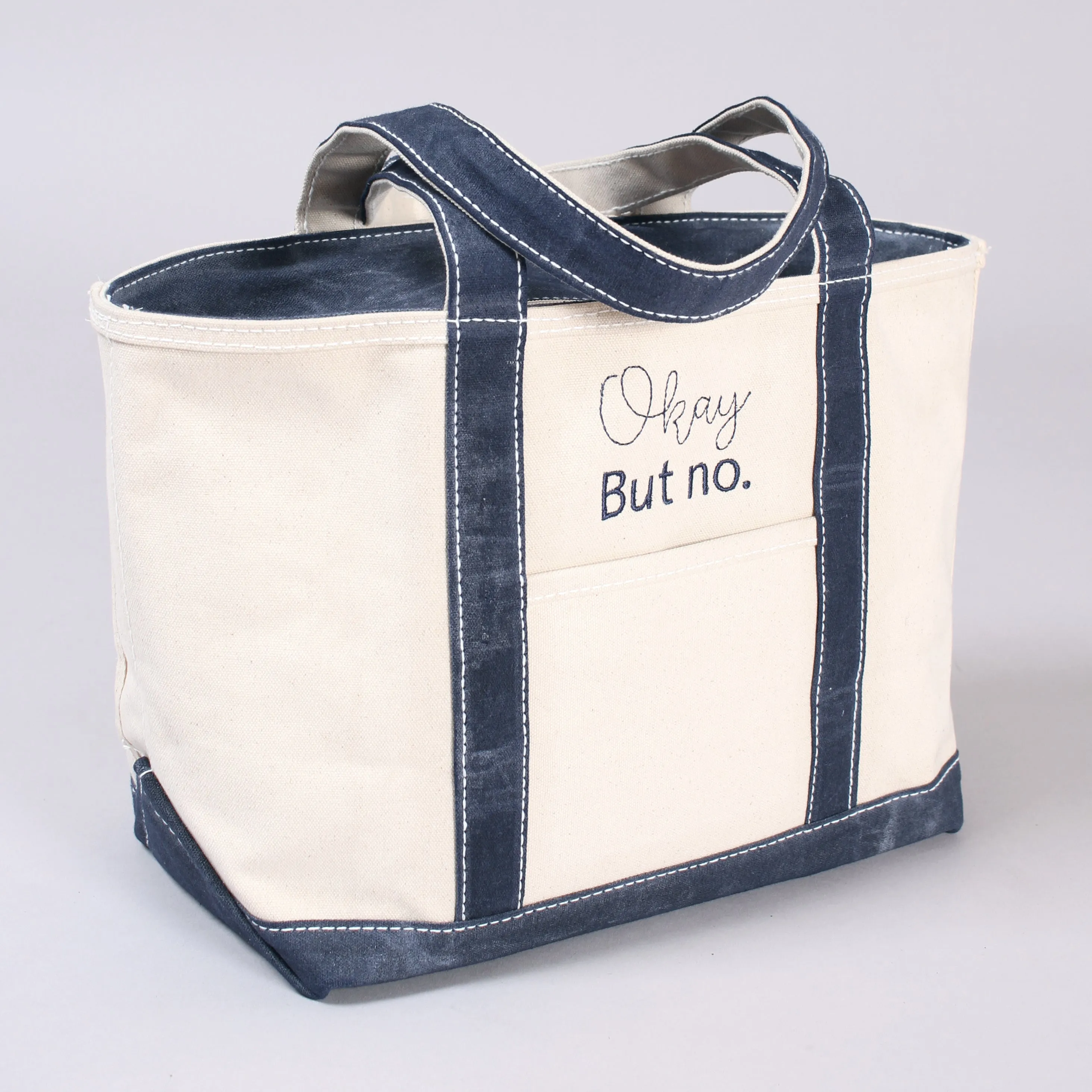 Waxed Tote Bag - Falsterbo Ocean
