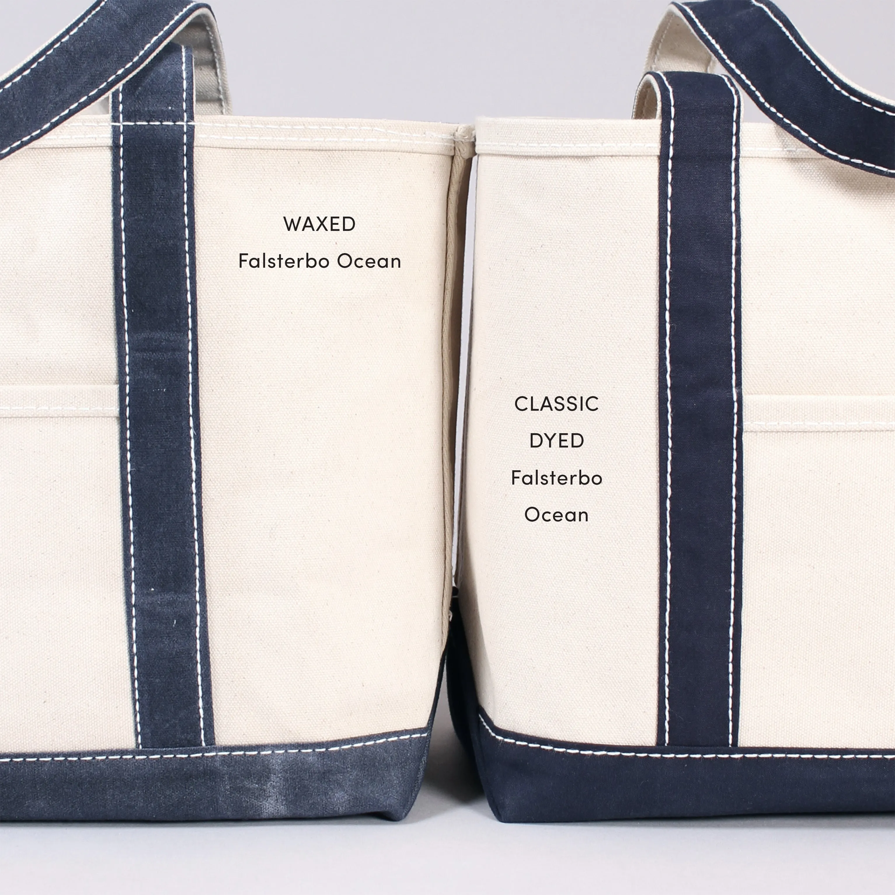 Waxed Tote Bag - Falsterbo Ocean