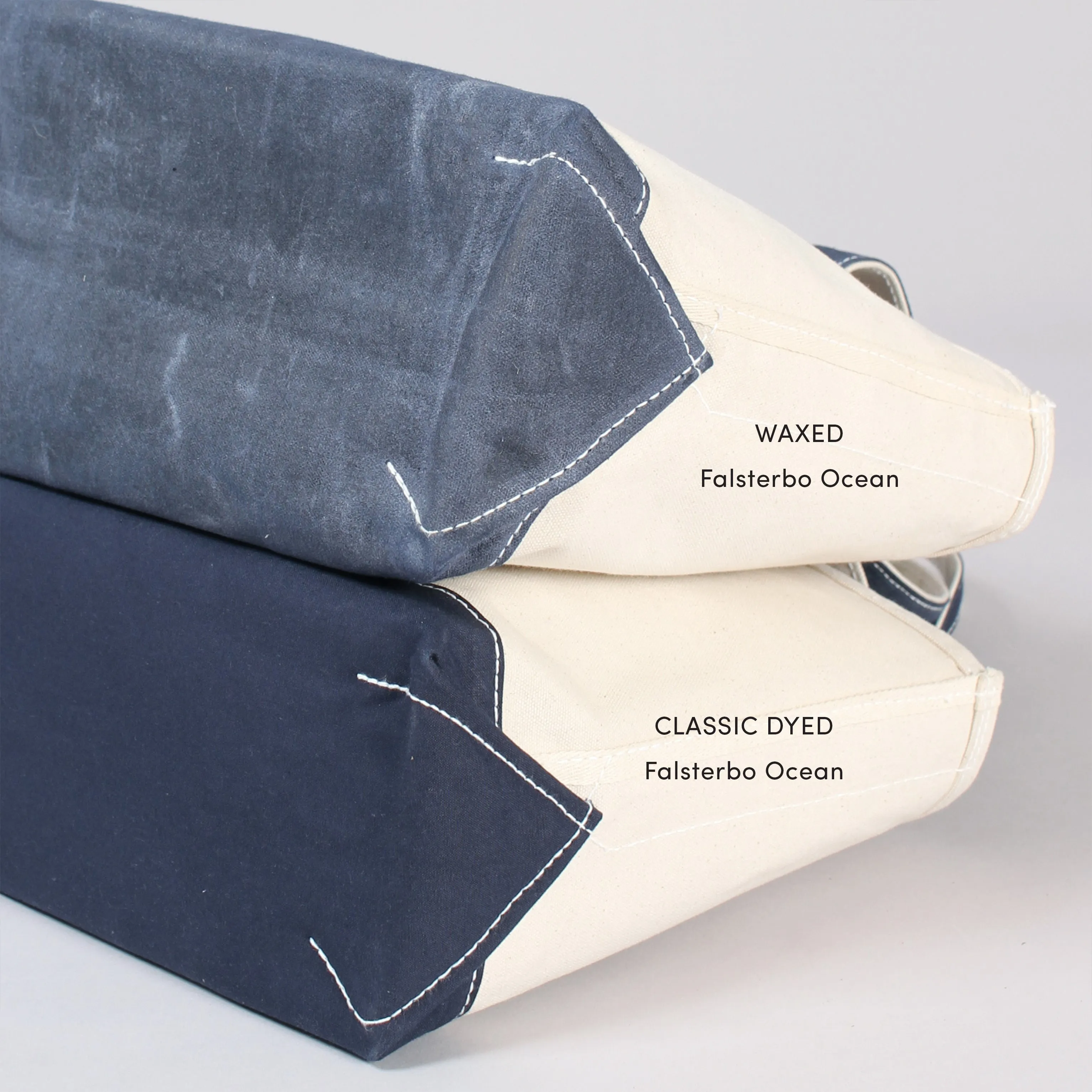 Waxed Tote Bag - Falsterbo Ocean