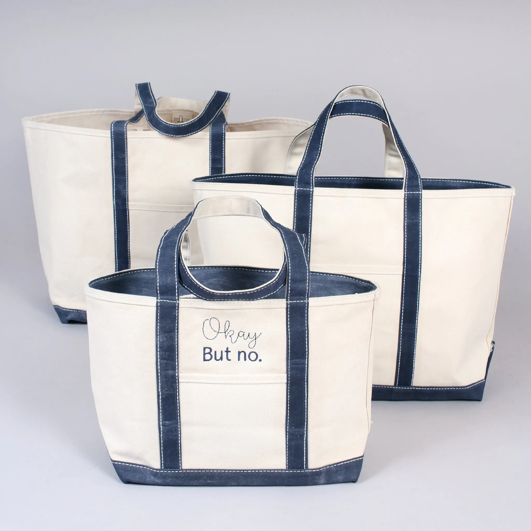 Waxed Tote Bag - Falsterbo Ocean