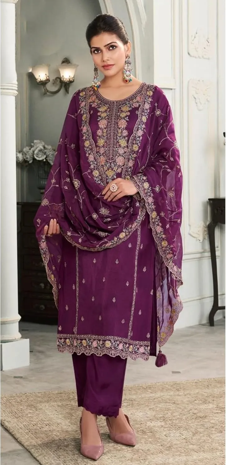 Wedding Special Indian Designer Ready to Wear Gorgeous Shalwar Kameez Pant Suits