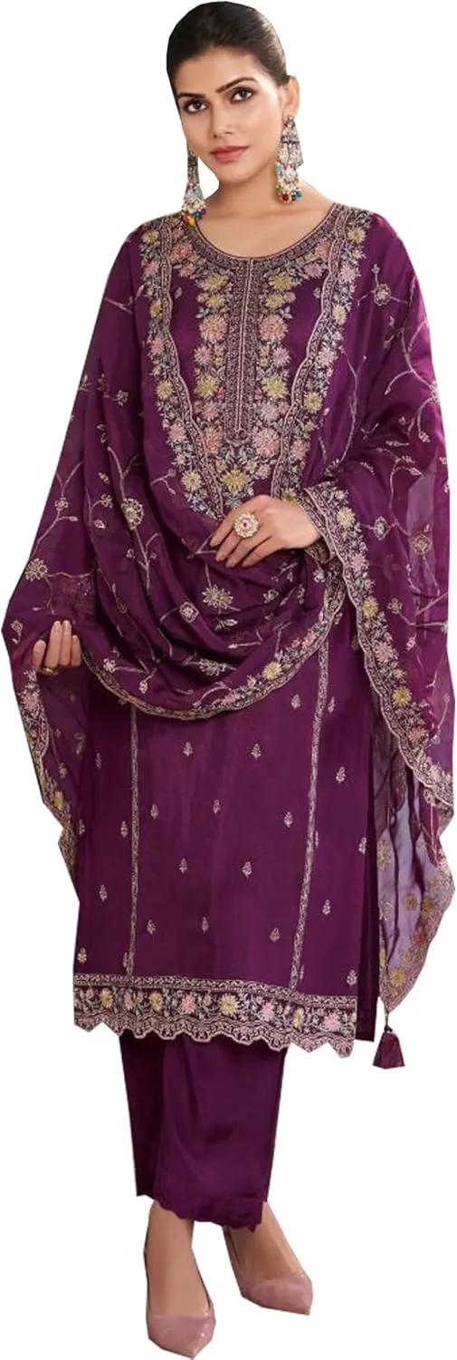 Wedding Special Indian Designer Ready to Wear Gorgeous Shalwar Kameez Pant Suits