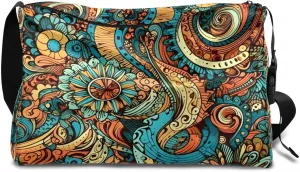 Weekend Bag Abstract Colorful Printing Lightweight Carry On Duffel Bag Waterproof Gym Bag Pu Leather Duffle Bag for Workout Travel Sport