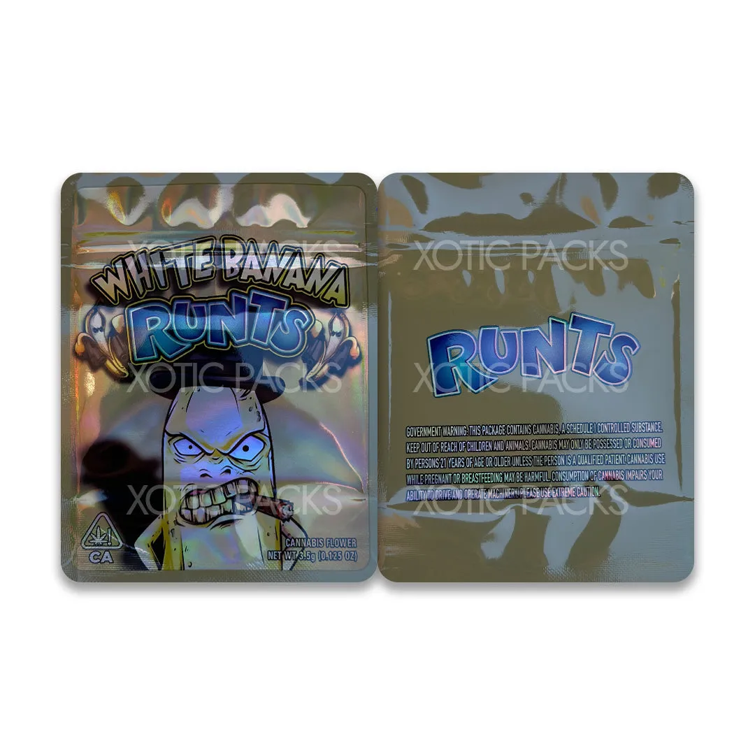 White Banana Runts Mylar Bag 3.5 Grams