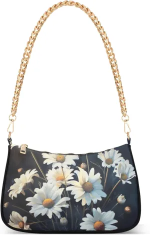 White Couple Llamas on Green Women's Purse Hobo Tote Bags Women's Designer Handbag Evening Shoulder Bags