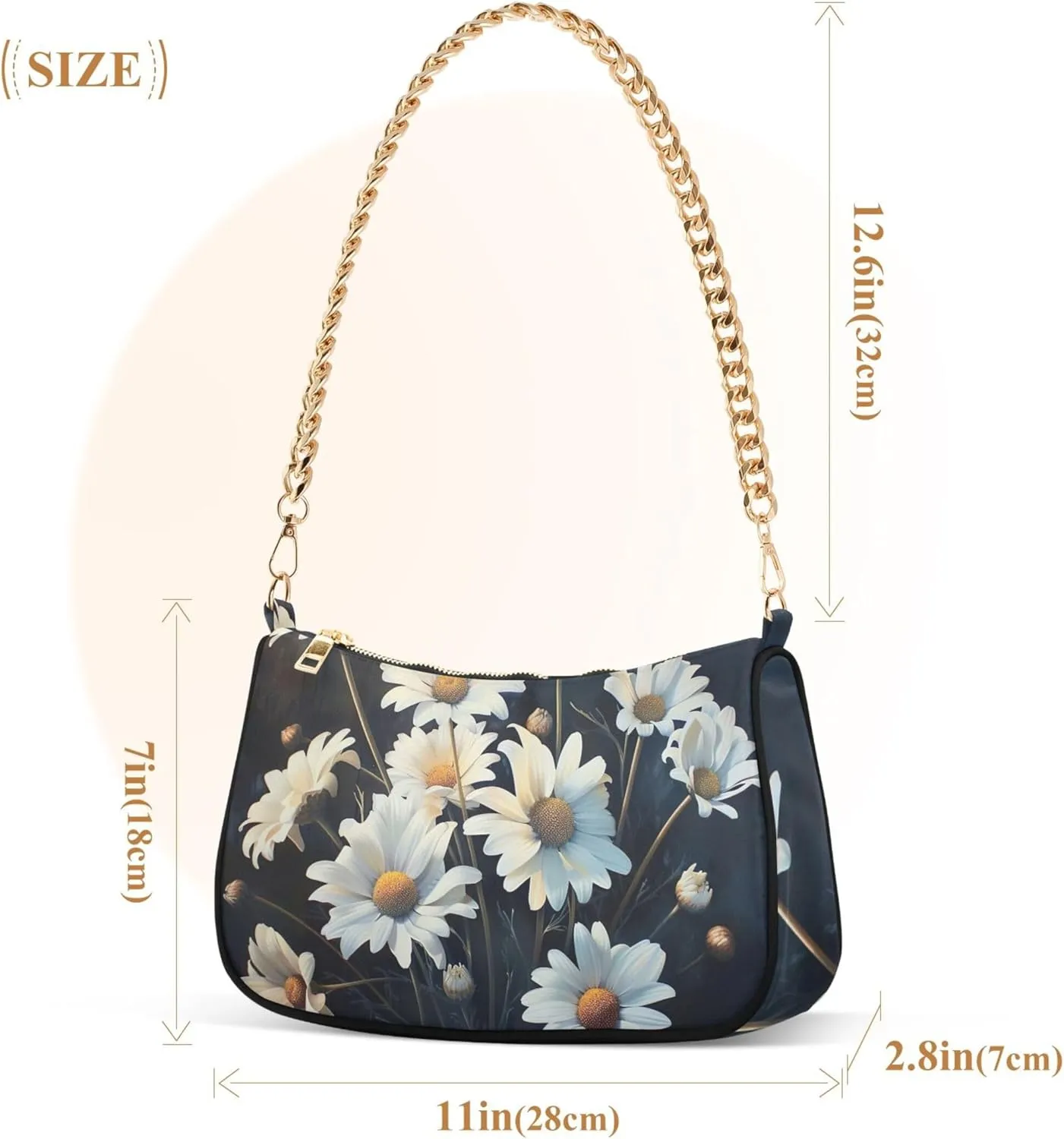 White Couple Llamas on Green Women's Purse Hobo Tote Bags Women's Designer Handbag Evening Shoulder Bags