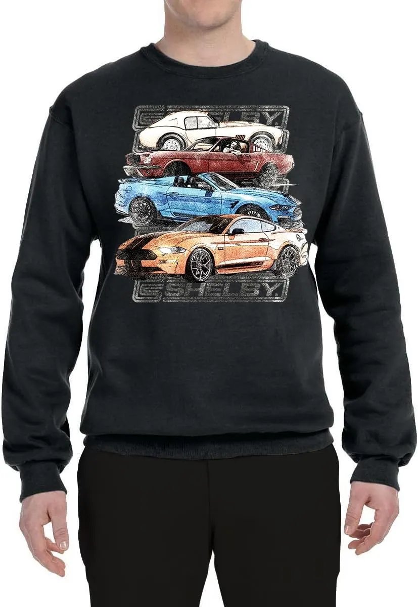 Wild Bobby Ford Shelby GT Vintage Car Graphics Cars and Trucks Unisex Crewneck Sweatshirt