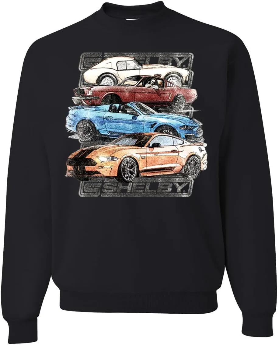 Wild Bobby Ford Shelby GT Vintage Car Graphics Cars and Trucks Unisex Crewneck Sweatshirt
