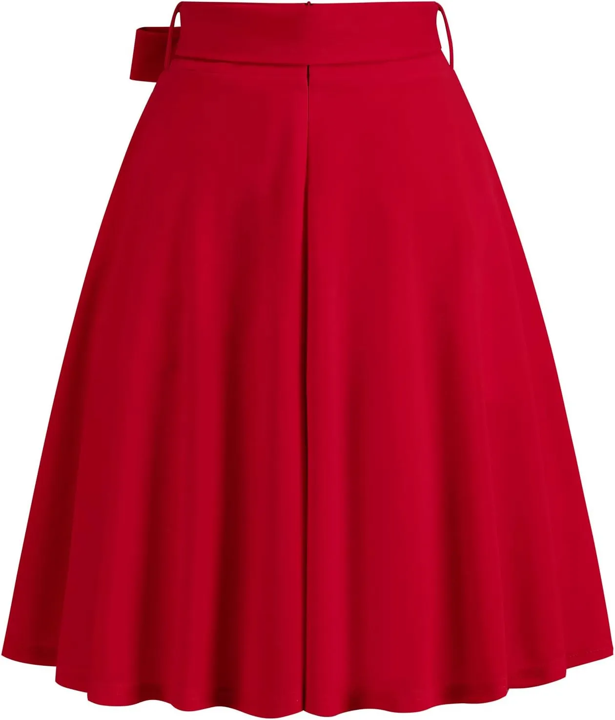 Women 50s Retro Skirts Vintage Hepburn Style High Waist Flared A-Line Rockabilly Swing Skirt with Pocket