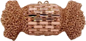 Women Cute Candy Rhinestone Wedding Evening Bag Shinny Crystal Diamond Clutch Purse for Prom Party Cocktail Dating
