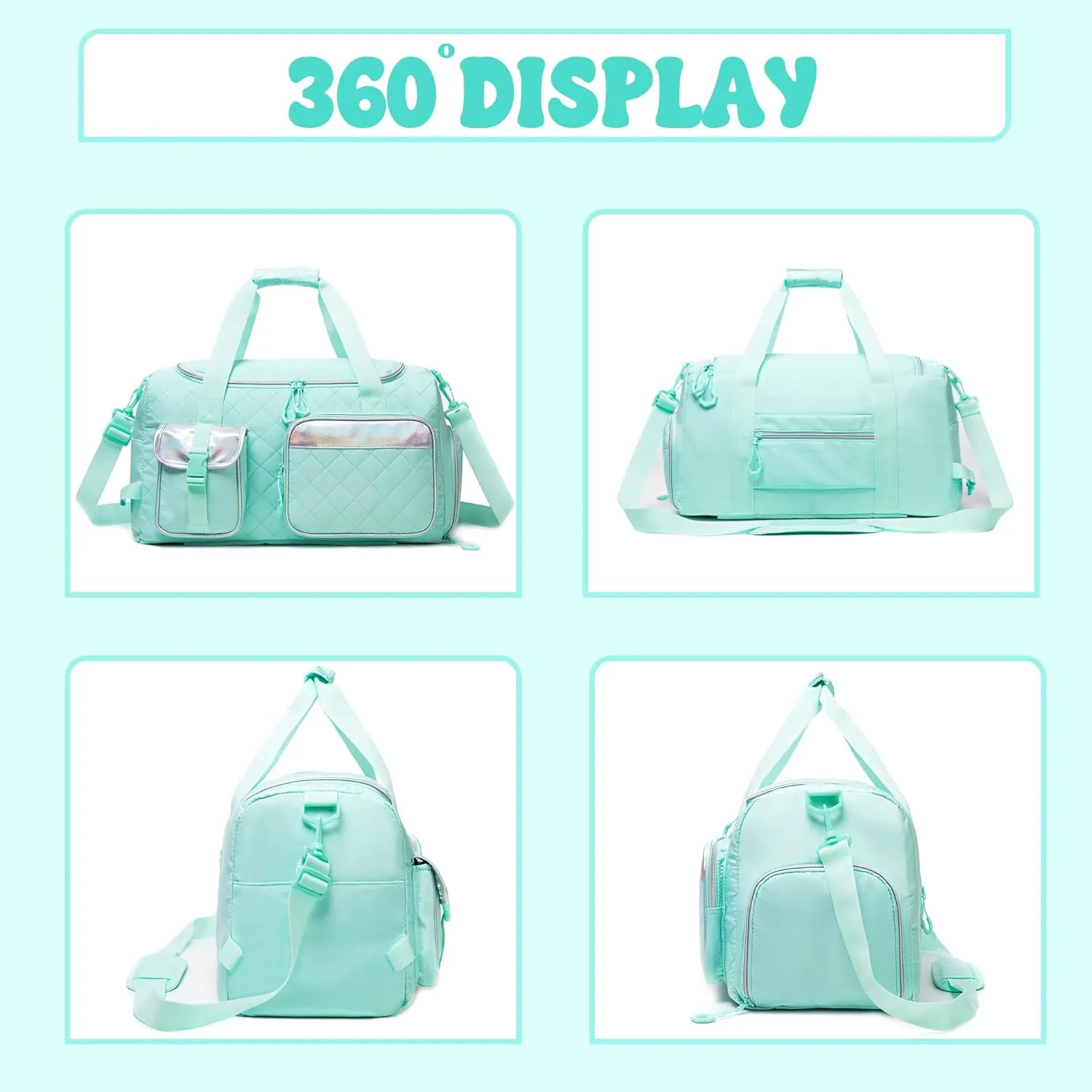 Women Duffle Bag for Travel Weekender Bag for Women Gym Bags with Shoe Compartment Hospital Bags for Labor and Delivery