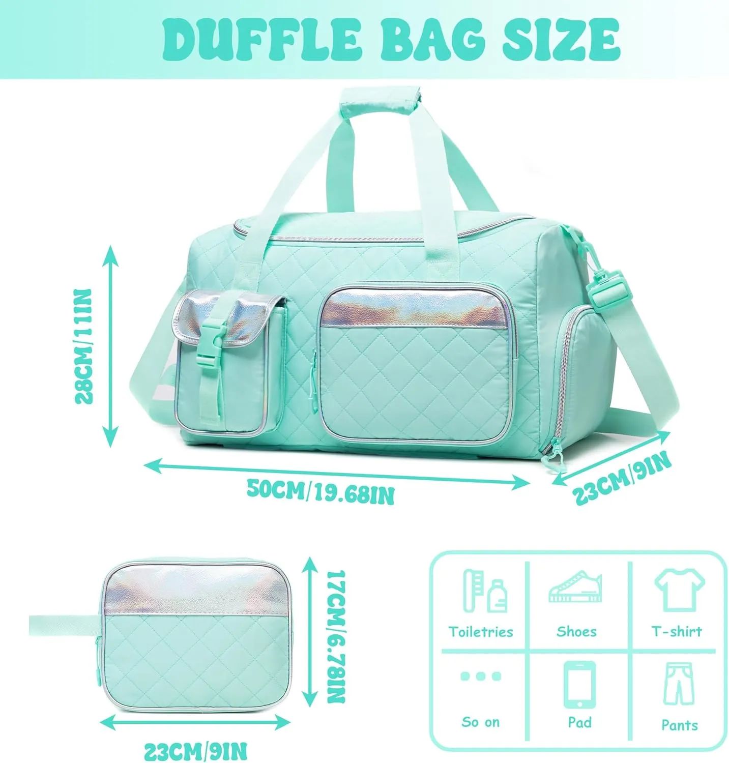 Women Duffle Bag for Travel Weekender Bag for Women Gym Bags with Shoe Compartment Hospital Bags for Labor and Delivery