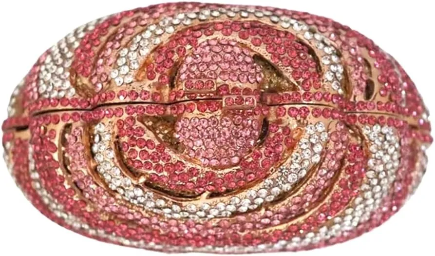 Women Ice Cream Crystal Evening Bag Luxury Rhinestone Clutch Wedding Party Minaudiere Purse and Handbag for Cocktail