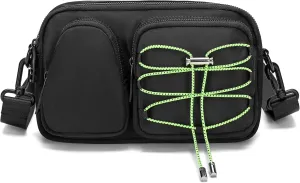 Women Men Small Nylon Sling Bag Crossbody Bag Travel Pocket Portable Hiking Backpack